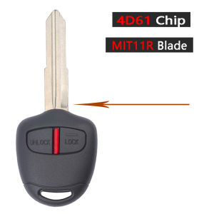 KEYECU 433.92MHz ID46 / 4D61 Chip Replacemt Remote Key Fob for Mitsubishi Triton Pajero Outlander ASX Lancer MIT11R / MIT8