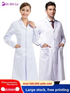 Xinsilu | Womens Long Sleeve Lab Coat for Doctors and Nurses
