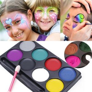 8 Colors Halloween Face Body Painting Makeup Paint for Kids Non-Toxic Cosmetic Tools Chinese Brand Unregistered Beauty Tools