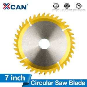 XCAN 1pc 7 inch Circular Saw Blade 180mm 40T Carbide Wood Cutting Disc Titianium Coated TCT Saw Blade for Woodworking