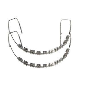 1Pair Colorful Stainless Steel Fake Braces Small Size Tooth Brace Decoration Fake Brackets Metal Wires Braces for Teenager