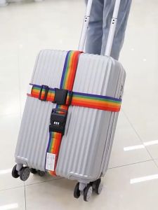 กระเป๋าเดินทาง แบบ 4ทิศ สำหรับ สายรัดกระเป๋า รหัสล็อค เอนกประสงค์ สำหรับผู้ที่มีความหวาน ตั้งแต่ 40-50cm