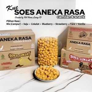 SOES ANEKA RASA - MIX COKLAT KEJU TARO VANILA BLUEBERRY STRAWBERRY KUE SUS KERING COKELAT LUMER 500GR 500 GR GRAM 1KG 2KG 1 2 KG DUS