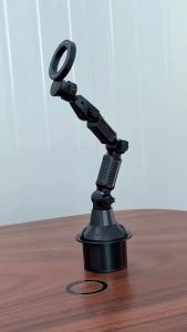 Car Cup Holder Phone Mount Magnetic Long Arm Cell Phone Holder for Car 360 Rotatable Mechanical Foldable Phone Bracket