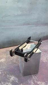 สวิงอาร์มพ่วงข้างพร้อมทำสี เหล็กหนา ทนทาน รองรับการใส่โช๊ค2คู่ สีเทียม