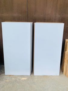 Tấm ván mdf công nghiệp giá rẻ 60cm x 120cm x 8mm phủ trẮng 1 mặt . Ván gỗ làm vách ngăn  ván làm kệ tủ.....