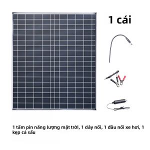 Bộ Sạc Năng Lượng Mặt Trời 500W 12V Với Bộ Điều Khiển 500W 100A Sạc Nhanh Pin Cho Nhà Cắm Trại Xe RV Ô Tô Tấm Pin Mặt Trời Silicon Đa Tinh Thể