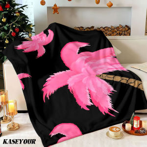 Beast Kingdom | Pink Palm Paradise Winter Summer Flannel Blanket Throw Fleece Soft Fuzzy Plush Cozy Fleece Blankets for Sofa Ideal Gifts