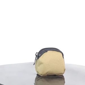Nylon Double Zipper Pocket Coin Purse Men Tactical Molle Pouch Lightweight Outdoor Small Card Holder Keys Storage Belt Waist Bag