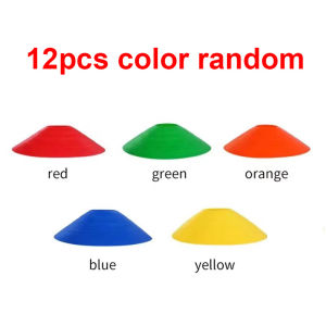 12pcs Professional Pan Cone Obstacle Avoidance Training Equipment - Childrens Football Roller Skating Agile Sports Props