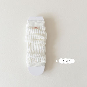 Kids Foot Sock Spring and Autumn Pure Cotton Girl Retro Loose Socks Korean Style Western Style Baby Girl Knitting Calf Socks Foot Sock