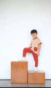 Setelan Kaos anak celana panjang Nano cewek cowok motif kombinasi / Baju stelan kidwear playset bahan premium