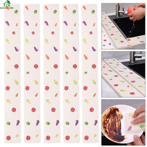 1Pc Long Strip Wood Pulp Cotton Absorbent Strip Water Blocking Sponge Strip Kitchen Sink Absorbent Cotton Cleaning Tool