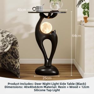 CHUCHEN | Creative Cartoon Artistic Cream Style Side Table Shelf