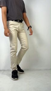 Suwall Celana Panjang Pria Chino Pants Slim fit Kantor Kerja Casual Harian SWL03