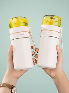 Womens High Aesthetic Value Tea Water Separation Insulated Cup 316 Stainless Steel Tea Brewing Cup Personal Dedicated