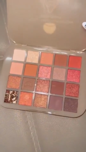 20 Colors Chesnut Eyeshadow Palette with Highlighter Rude Matte Pearl Lasting Waterproof Eyeshadow
