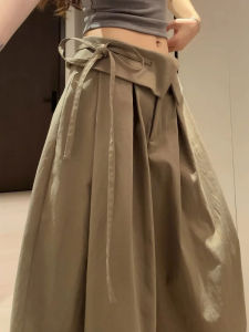 LANMENGYA | High Waisted Slimming Fake Two-Piece Loose Wide Leg Pants