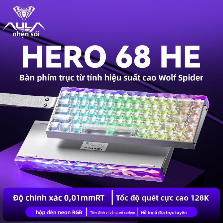 AULA | Bàn Phím Cơ Gaming Chuyên Nghiệp SpiderHero68/84 Trục Từ, Tốc Độ ...