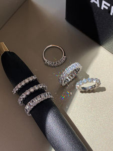CAFFTI | Shining Full-drill Zircon Ring Light Luxury Niche Design
