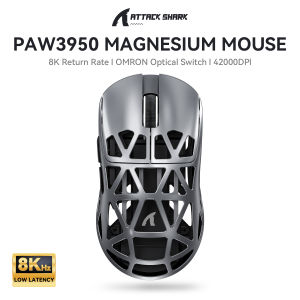 ATTACK SHARK | Attack Shark R2 Wireless Mouse Magnesium Alloy PAW3950 Lightweight Gaming Esports Bluetooth Tri-Mode 8k Gaming Office Mouse