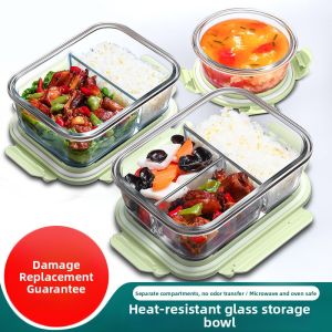 Partitioned Microwave-safe Glass Lunch Box