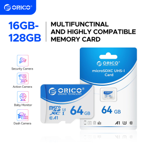 ORICO | ORICO microSDXC UHS-I Memory Card 70MB/s Read 60MB/s 4K UHD Recoding U3 Class10 V30 A1 Micro SD for Camera 32GB 64GB