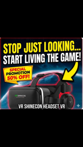 [SG Stock] 3D VR Headset with Hi-Fi Headphones | Anti-Blue Light Virtual Reality Glasses | Compatible with iOS & Android Phones (4.7"-6.5") | Immersive 360 Cinema & Gaming Experience