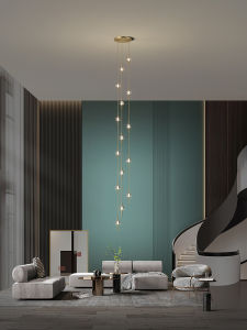 ZHENMEIJU | Copper Minimalist Creative Crystal Chandelier