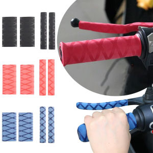 ฝาครอบมือจับเบรกรถจักรยานยนต์กันลื่นวัสดุหดด้วยความร้อนยางถุงมือยึดเกาะสากลกันน้ำอุปกรณ์เสริมรถจักรยานยนต์