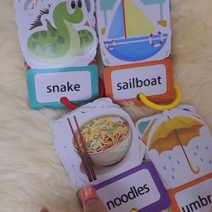 【Ready Stock】Bilingual English Chinese with Pinyin Flash card Sight Words Picture Recognition Childrens Educational Toy