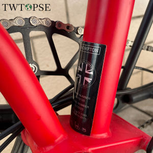 TWTOPSE Bicycle Head Badge Metal Sticker For Brompton Folding Bike Frame LOGO Stickers Head Stem Stickers Accessories Parts