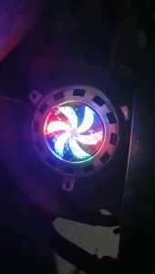 Đèn led đổi màu trang trí xe máy gắn nắp quạt xe máy