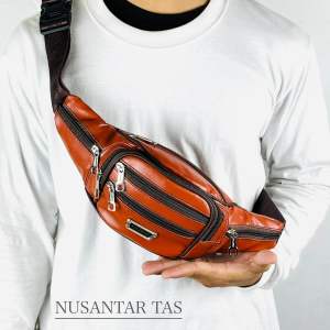 Tas Pria WaistBag Tas Selempang Pria Wanita Anti Air Tas Pinggang Multifungsi POLO AMSTAR