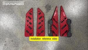 SEMSPEED For Zontes 150X 2026 Motorcycle CNC Front Footpegs Footrest Foot Rests Pegs Footboard Matting