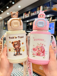 Túi Đựng Nước Bằng Thép Không Gỉ Có Van Nắp Chống Thấm Nước Hình Trái Tim Dễ Thương Cho Bé Gái Túi Đựng Nước Học Sinh Có Thể Tháo Rời