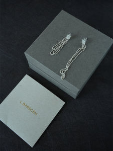 L.Bardeen Original จีน Retro สาน 925 เงินยาวต่างหูหรูหรา High-end EAR Studs สําหรับผู้หญิง