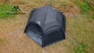 Mountainhiker เต็นท์ทรงกลม เต็นท์อัตโนมัติ ขนาดใหญ่ กันฝนและกันยุง ตั้งแคมป์กลางแจ้ง