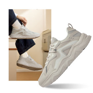 Mens Sport Shoes 361° Leather Surface Ice Cream Shoes Vintage Mens Running Shoes Lightweight Waterproof Fall 2025