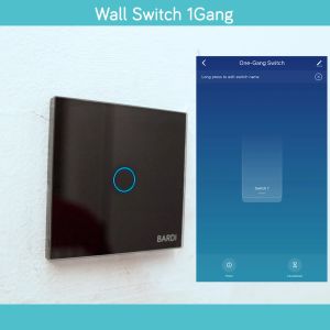 BARDI Wall Switch EU 1 Gang – White/Black