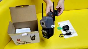 TiyaTV V380 360° CCTV Kamera Nirkabel Luar Ruangan HD Dual-Lensa Deteksi Manusia Alarm Otomatis IP66