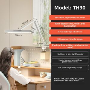 EYESPRO | Eye-Protective Clip-On Desk Lamp