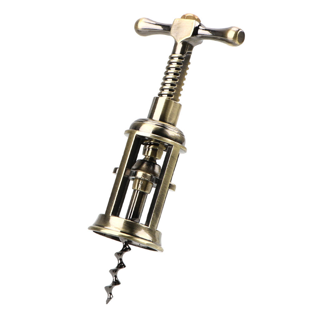 Vintage Rack & Pinion Corkscrew, Classic Wine Bottle Opener Premium Bar Tool & Kitchen Gadget
_voghion.com