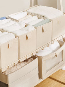 Foldable Fabric Underwear Drawer Organizer Multi-Layer Storage Basket for Clothes And Pants Bedroom Storage Solution