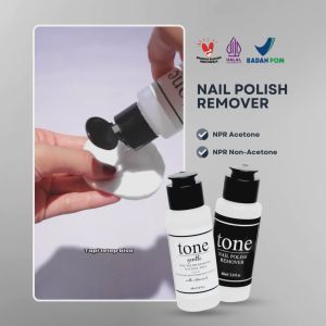 Tone Nail Polish Remover | Penghapus Cat Kuku 60 ml | NPR Acetone | Non Acetone 2in1 | Aseton Kutek
