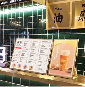 A4/A5/A6  Commercial display shop signboard shelf catalogue shelf Photo Frame  Picture Frames Poster Display Stand Paper Holder Tabletop Decor Photo Card Holder