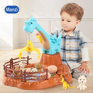 Childrens claw machine small household mini clip doll machine fun dinosaur shape boy and girl toys wholesale