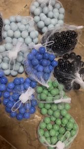 Shanshop888   30pcs transp Cats Eye Glass Marble Game Marbles Jolens Holen Aquarium Decoration Laruan