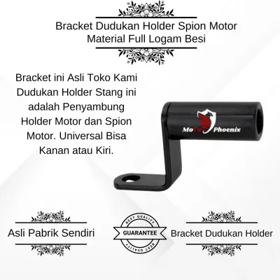 FULLSET Holder Stang Motor X-50 Pro Full Besi + Bracket Dudukan Holder Motor Full Besi