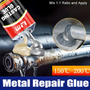 KJM Epoxy Metal Repair Adhesive High Temp Tolerant Glue 50ml for Engine Tank Radiator Pipe Repairs Strong Adhesion Agent
